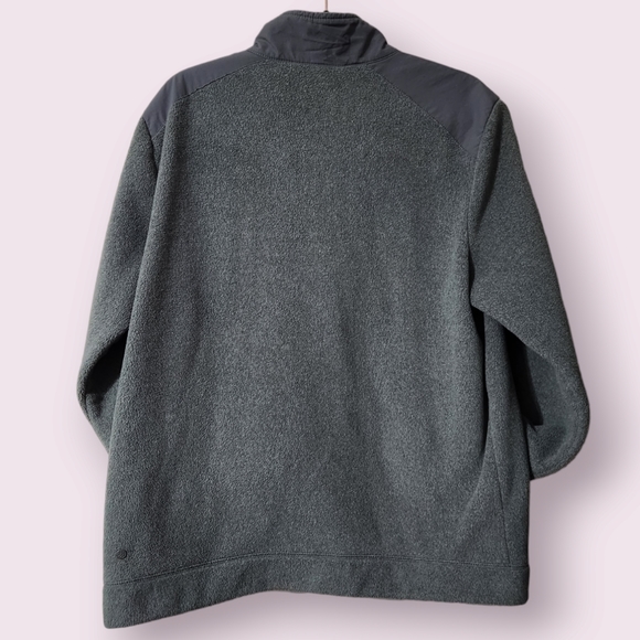 all in motion Grey Zip-Up Mock Neck Sweater with Hand Pockets Size Large for Men - Picture 4 of 4